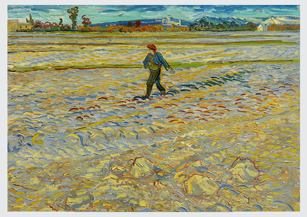 Vincent van Gogh, Le semeur, 1888. Öl auf Leinwand. Hahnloser/Jaeggi Stiftung - 