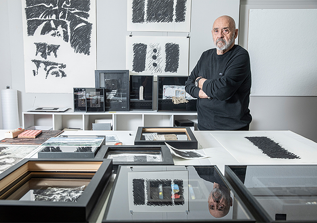 Alexander Klee in seinem Atelier, 2020 - © Monika Flückiger