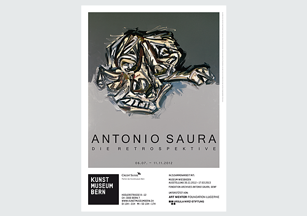 Antonio Saura, Imaginäres Bildnis von Goya 3.85, 1985. Öl auf Leinwand, 195 x 159,5 cm. New York, Privatsammlung.
 - © Succession Antonio Saura /www.antoniosaura.org. 2012, ProLitteris, Zürich