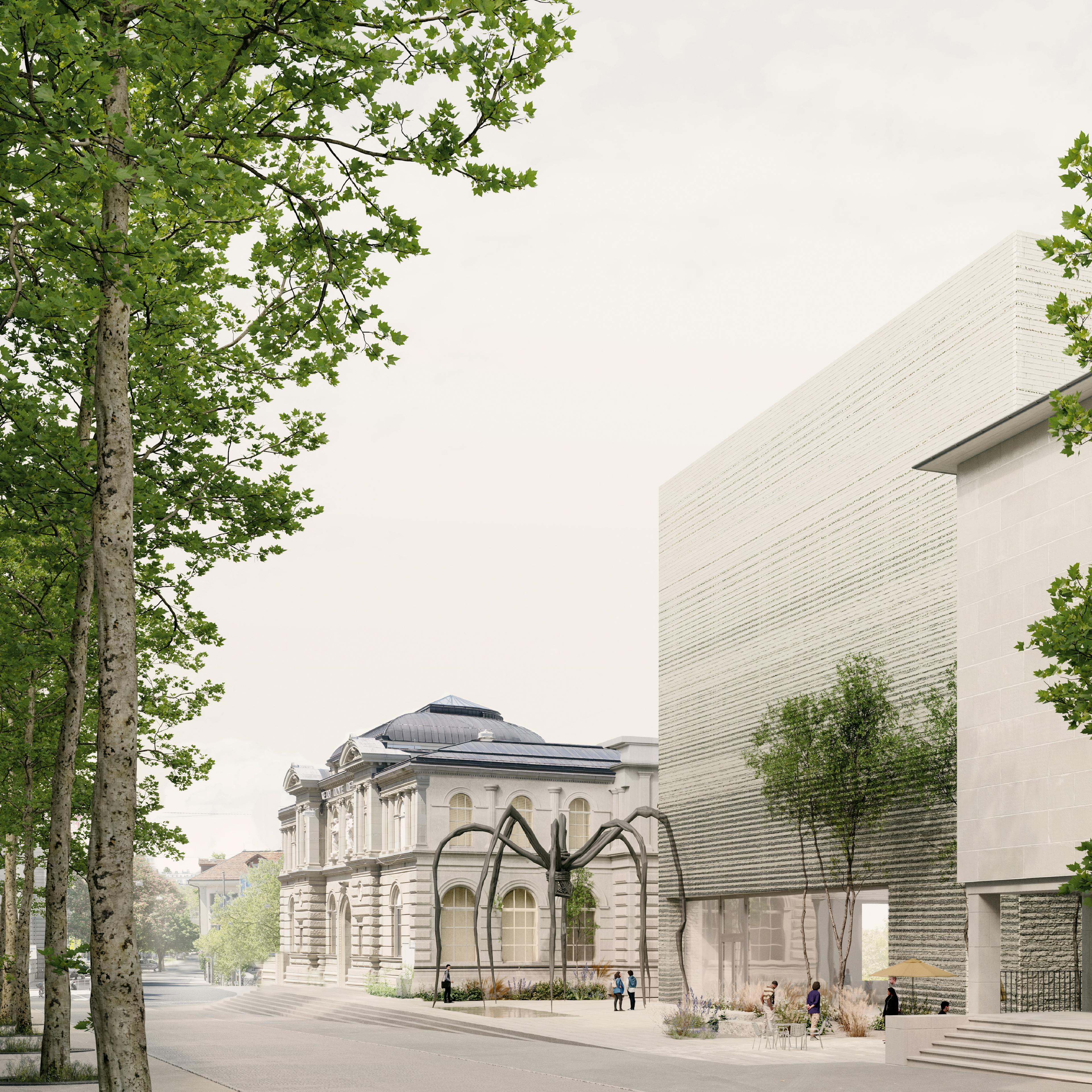 Zukunft Kunstmuseum Bern Rendering Siegerprojekt "Eiger"