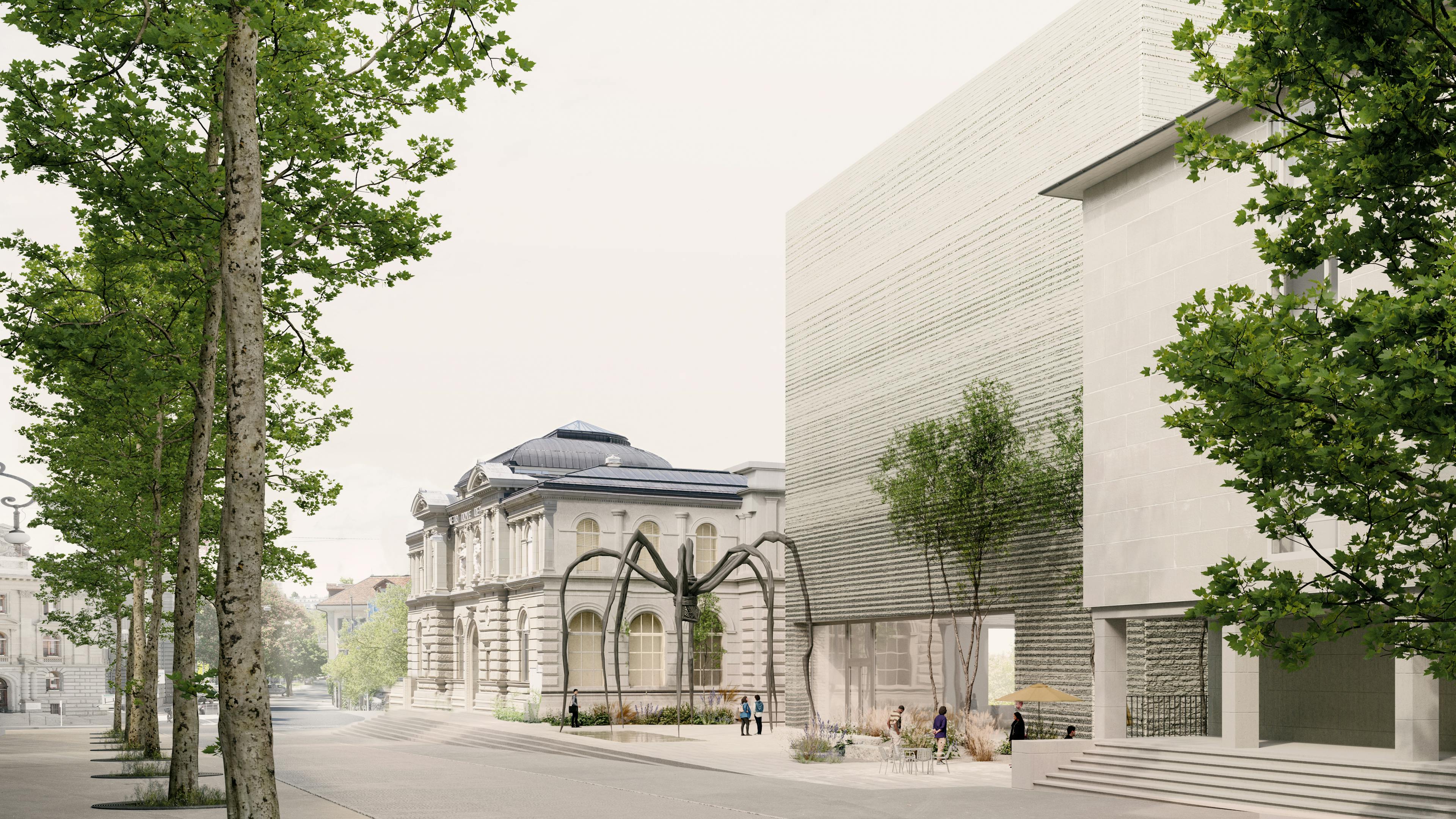 Rendering Siegerprojekt «Eiger», Blick vom Waisenhausplatz