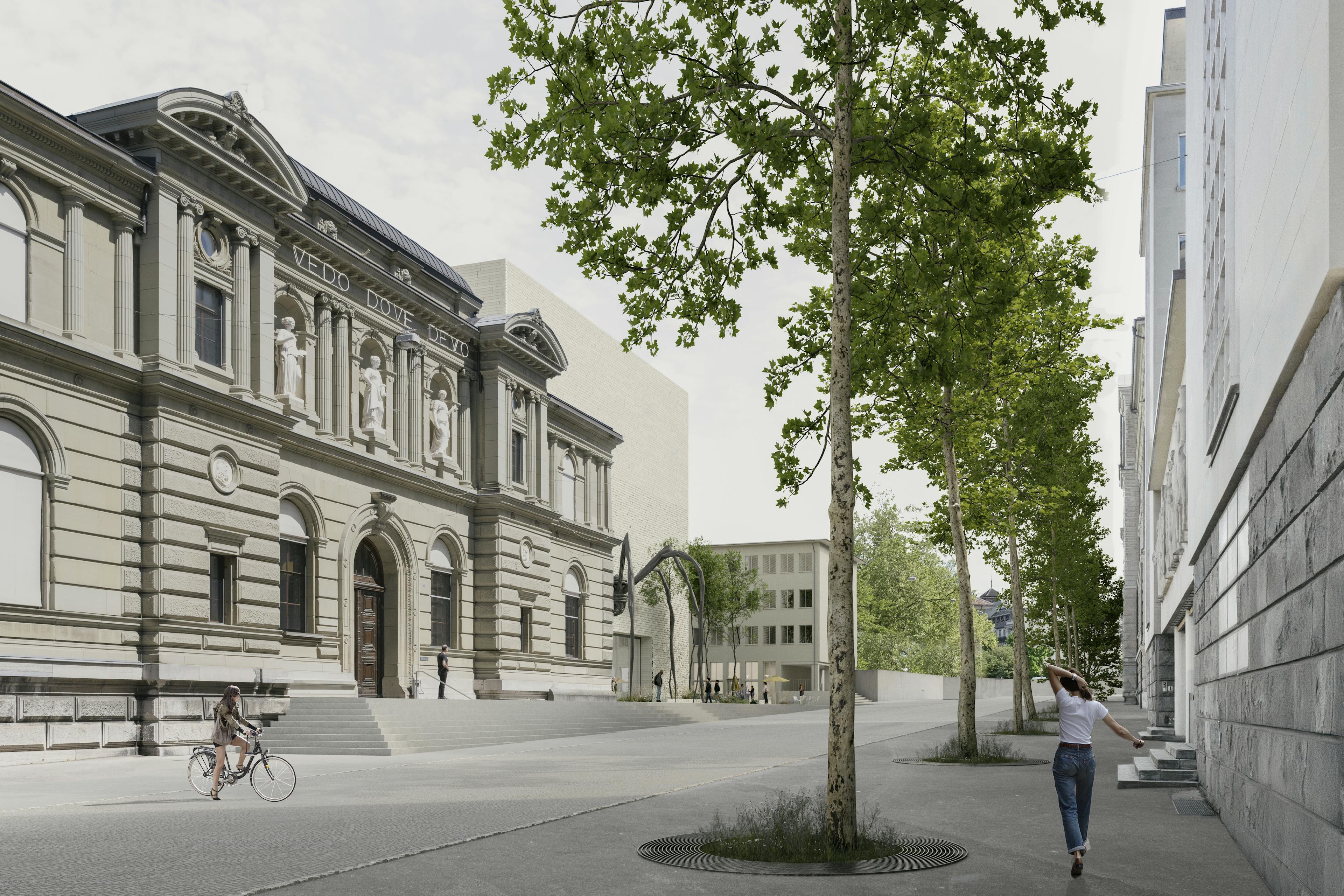 Rendering Siegerprojekt «Eiger», Blick von der Genfergasse