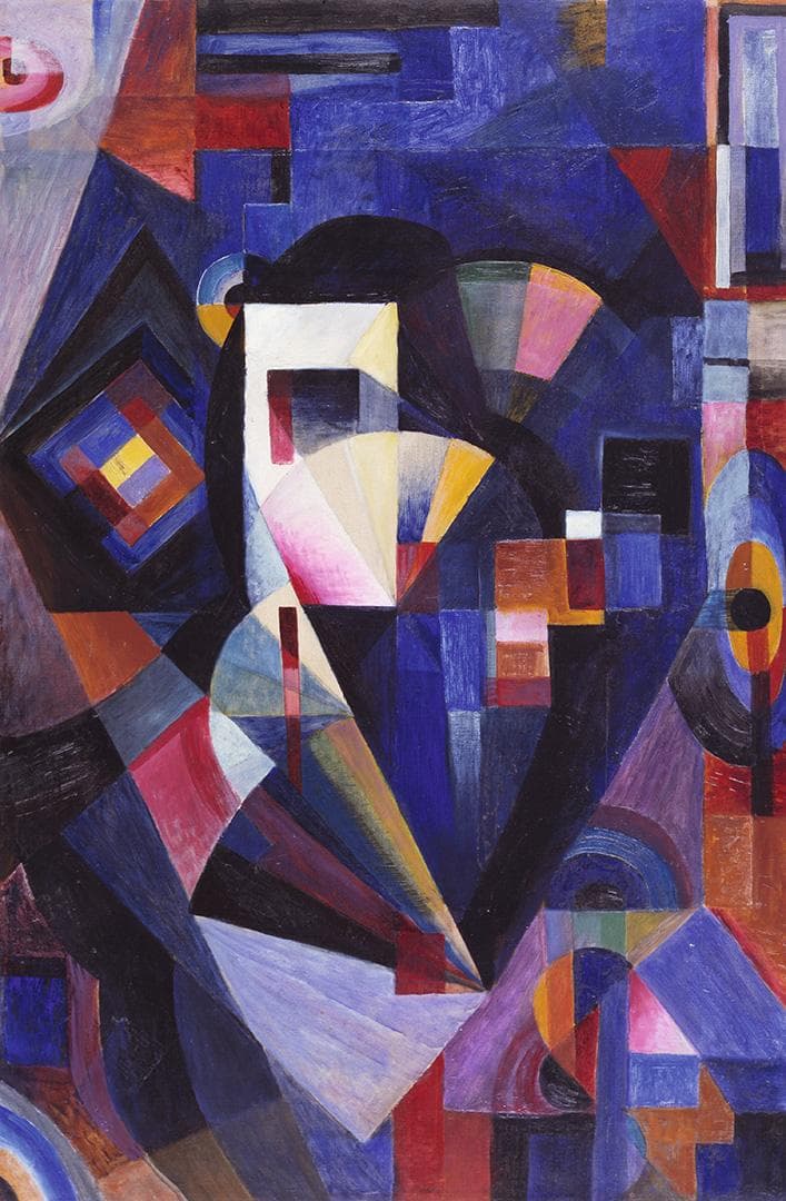 Johannes Itten, Komposition in Blau, 1918