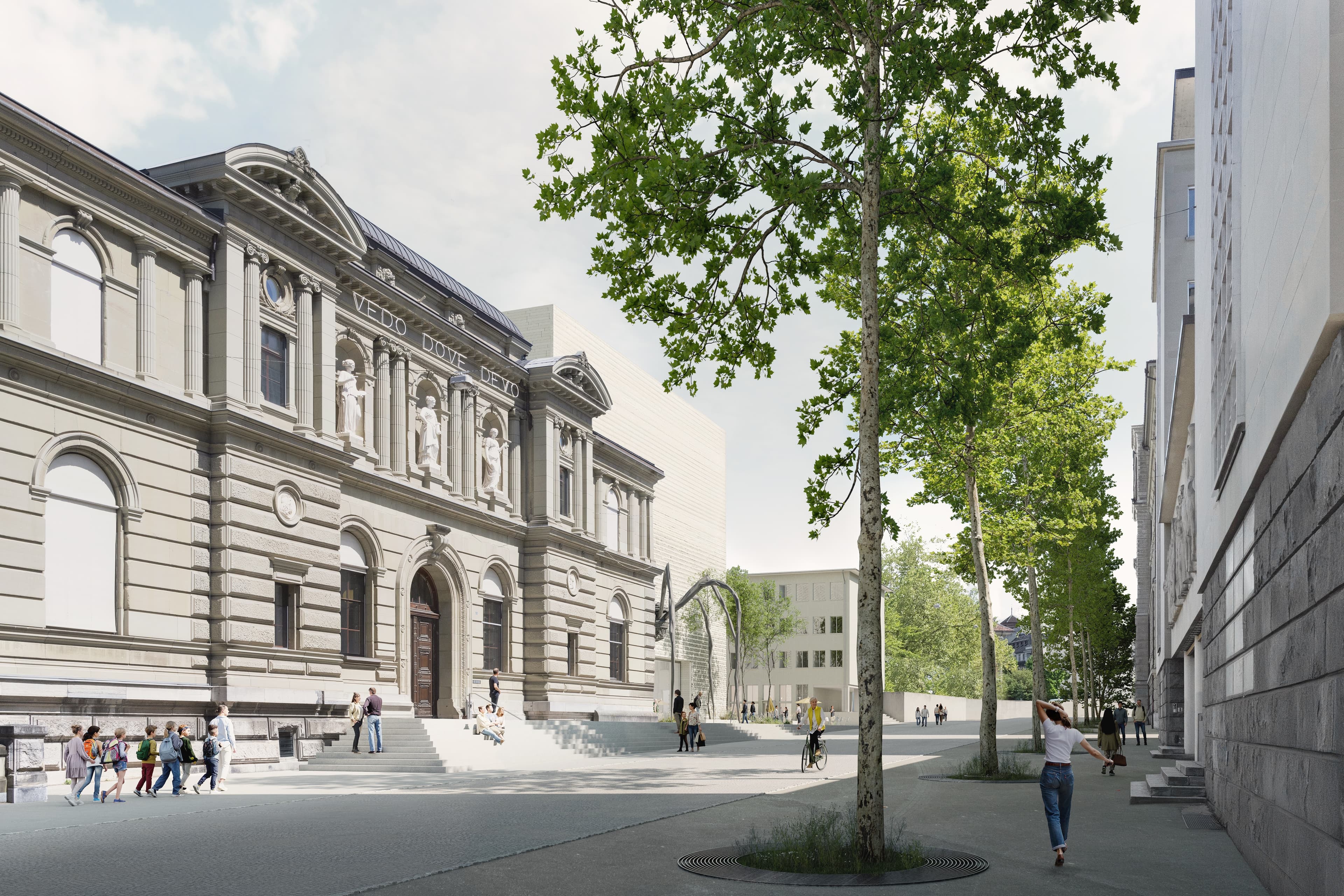 Rendering Siegerprojekt «Eiger», Blick von Genfergasse